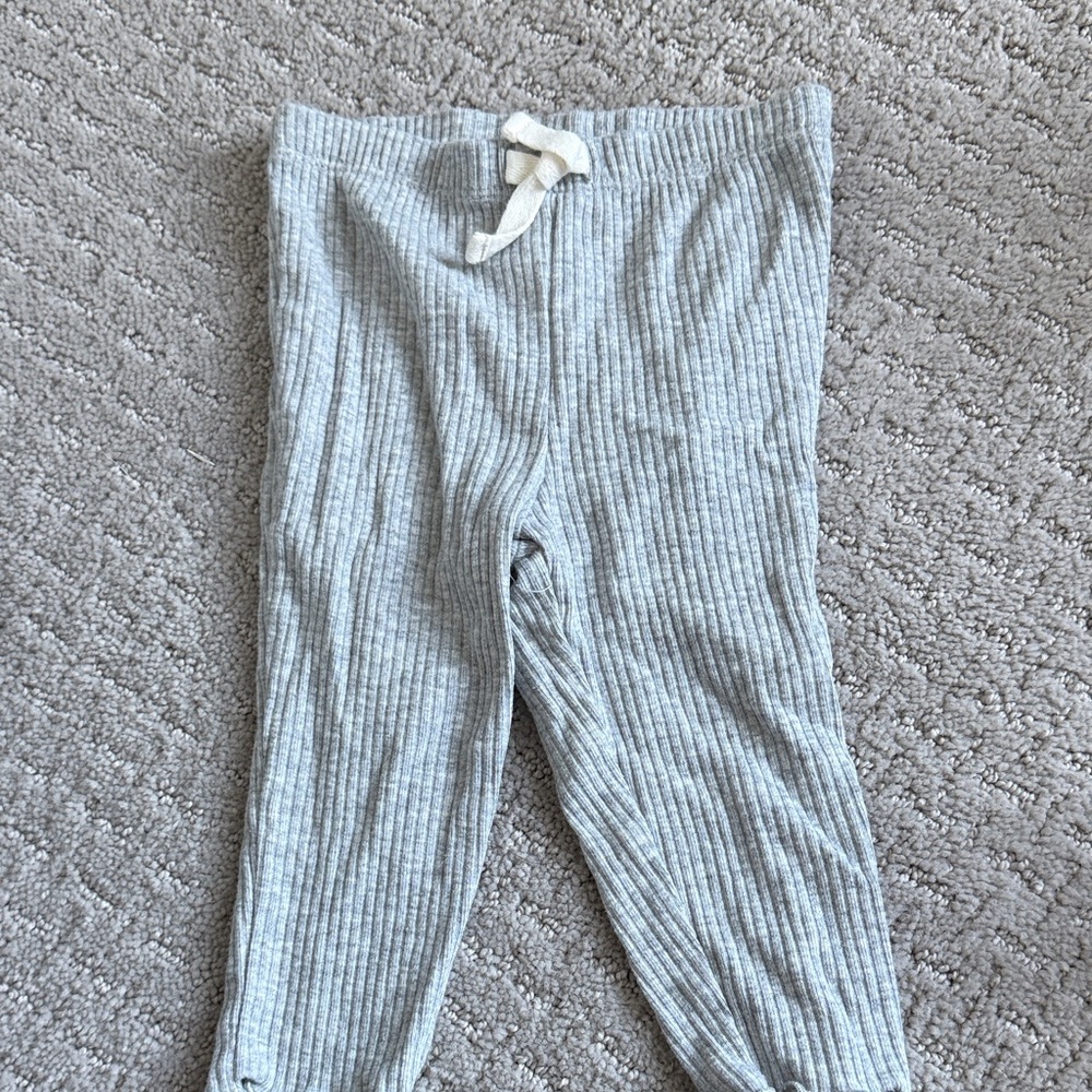 Carter's Gray Ribbed Kids Casual Bottoms